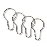 Antique Copper Shower Curtain Rings - Set of 12 Hooks