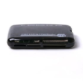 Mini All-in-1 Memory Card Reader Black Compatible with: Secure Digital: miniSD (with adapter),... by HDE
