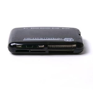 Mini All-in-1 Memory Card Reader Black Compatible with: Secure Digital: miniSD (with adapter),... by 