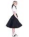 Hip Hop 50's Shop 1950s Adult Poodle Skirt Costume for Women (Black XS/S)