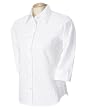 Devon & Jones Pink Three-Quarter-Sleeve Stretch Poplin Blouse DP625W