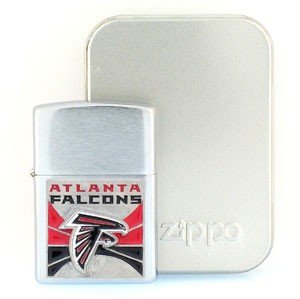 Large Emblem NFL Zippo - Atlanta Falcons