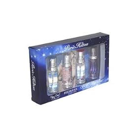 Paris Hilton Variety by Paris Hilton for Women - 4 Pc Mini Gift Set 0.5oz Paris Hilton EDP Spray, 0.5oz Can Can EDP Spray, 0.5oz Heiress EDP Spray, 0.5oz Fairy Dust EDP Spray