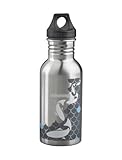 American Standard 8888.310.075 10.3-Length by 6.7-Width by 4.9-Height 16.9-Ounce 500 ml Streaming Water Bottle, Stainless Steel