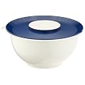 Emsa SUPERLINE 21542512 R�hrtopf mit Deckel, 2,5 L, wei�/blau
