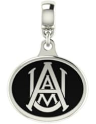 Alabama A&M Collegiate Drop Charm Fits Most European Style Bracelets Including Chamilia, Zable, Troll and More. High Quality Bead in Stock for Fast Shipping.