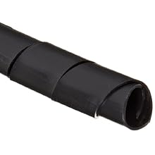 Morris Products 22115 Spiral Wrap, Uv Black, 0.47 - 2.76" Bundle Range, 33ft Length