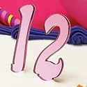 Personalized Gifts - Mirror Birthday Cake Number Decorations