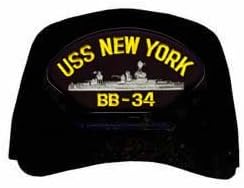 USS New York BB-34 Ship Cap