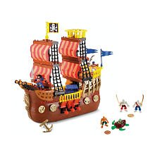 Childrens Toyshop  Toys : Imaginext: Pirate Ship with Pirate Gear Bonus