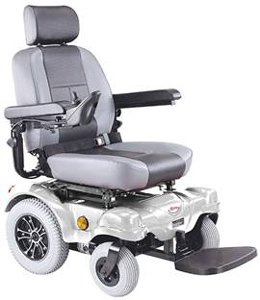 Heavy Duty Rear-Wheel Drive Power Chair, Silver with White Glove Service