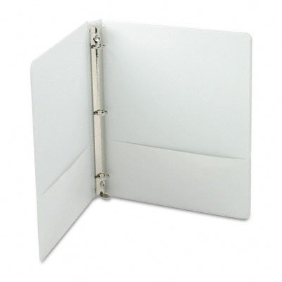 Wilson Jones Heavy Duty Round Ring View Binder, 0.5 Inch Capacity, Letter Size, White (W363-13WPP)