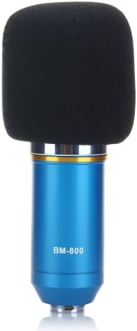 BM-800 Professional Studio Broadcasting & Recording Condenser Microphone Mic with Shock Mount (Blue)