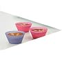 Mastrad - F44034 - Lot de 6 Moules Cannel�s Pliables � Tartelettes et Muffins - 3 Bleu et 3 Framboise Translucide
