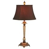 Faux Marble Candlestick Table Lamp Polyresin Round Bell Shade 14 X 10 X 27-3/4 Set Of 2 Faux Marble Candlestick Table Lamp Polyresin Round Bell Shade 14 X 10 X 27-3/4 Set Of 2