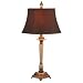 Faux Marble Candlestick Table Lamp Polyresin Round Bell Shade 14 X 10 X 27-3/4 Set Of 2