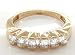 1.00 Carat Princess Cut with Baguette Diamond Eternity Ring in 18ct Solid Yellow Gold