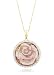 10k Yellow Gold Flower Rose Amethyst Diamond title=