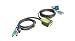 2PORT PS/2 Miniview Micro KVM Switch with Built In Cables