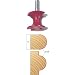 Freud 82-120 5/8-Inch Radius Half Round Router Bit with 1/2-Inch Shank