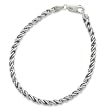 8" Men's Oxidized Rope Bracelet