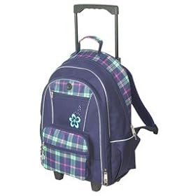 Plaid Roller Backpack