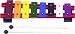 Basic Beat 8-Note Colorful Diatonic Glockenspiel