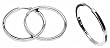 Sterling Silver Square Tube Earrings - Size: 2mm x 2mm x 26-32mm