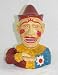 Colorful Jolly Clown Head Cast Iron Mechanical Bank