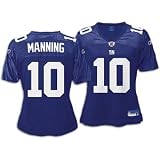 Eli Manning Blue Reebok Replica New York Giants Women's Jersey