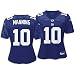 Eli Manning Blue Reebok Replica New York Giants Women's Jersey - Large