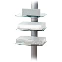 OmniMount TRIAP Adjustable 3 Shelf Wall System w/ Cable Management