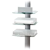 OmniMount TRIAP Adjustable 3 Shelf Wall System w  Cable Management