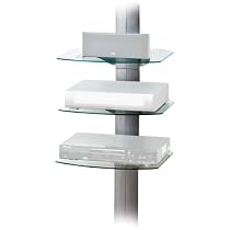 OmniMount TRIAP Adjustable 3 Shelf Wall System w/ Cable Management