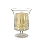 Waterford Crystal Lismore Footed Hurricane W/ Candle 6"