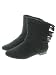 Couture Discount Fashion Ankle Boots, Indianer Stiefeletten mit Fransen, schwarz (ST16)