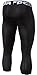 CLSL TM-P15-BLKZ_Large Tesla Men's Cool Dry Compression Baselayer Leggings Shorts P15