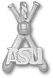 Arizona State Sun Devils Solid Sterling Silver ''ASU'' Bats Pendant