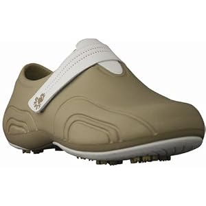 Buy Ladies Ultralite Golf Athletic in Black Soft Pink Color: Tan White, Size: 8 by Dawgs