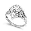 Sterling Silver Ring - Bird - 16mm x 2mm (Sizes 6-10)