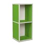 Way Basics Cube Plus Eco-Friendly 2-Shelf Storage Unit, Green