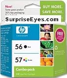 Original HP 56/57 Ink Cartridges Combo-Pack in Retail Packaging