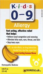 Kids 0-9 Allergy 25 Milliliters