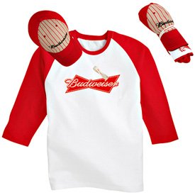 Budweiser Softball Hat & Shirt Combo 2XL