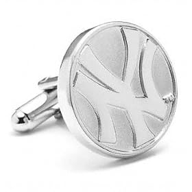 New York Yankees Sterling Silver Pair of Cufflinks