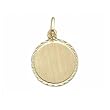 Medallion Charm 14k Gold 17mm