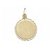 Medallion Charm 14k Gold 17mm