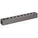 Polyconn PCM10-125-10B Black Anodizing Aluminum Manifold, 1/4" NPT Female x 1/8" NPT Female, 10 Stations