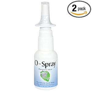 O-Spray Natural Nasal Spray, Planetary Mint, 1-Ounce Bottles (Pack of 2) by Bioponic Phytoceuticals