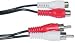 2 RCA Male / 2 RCA Female, Cable Extension, 6 ft